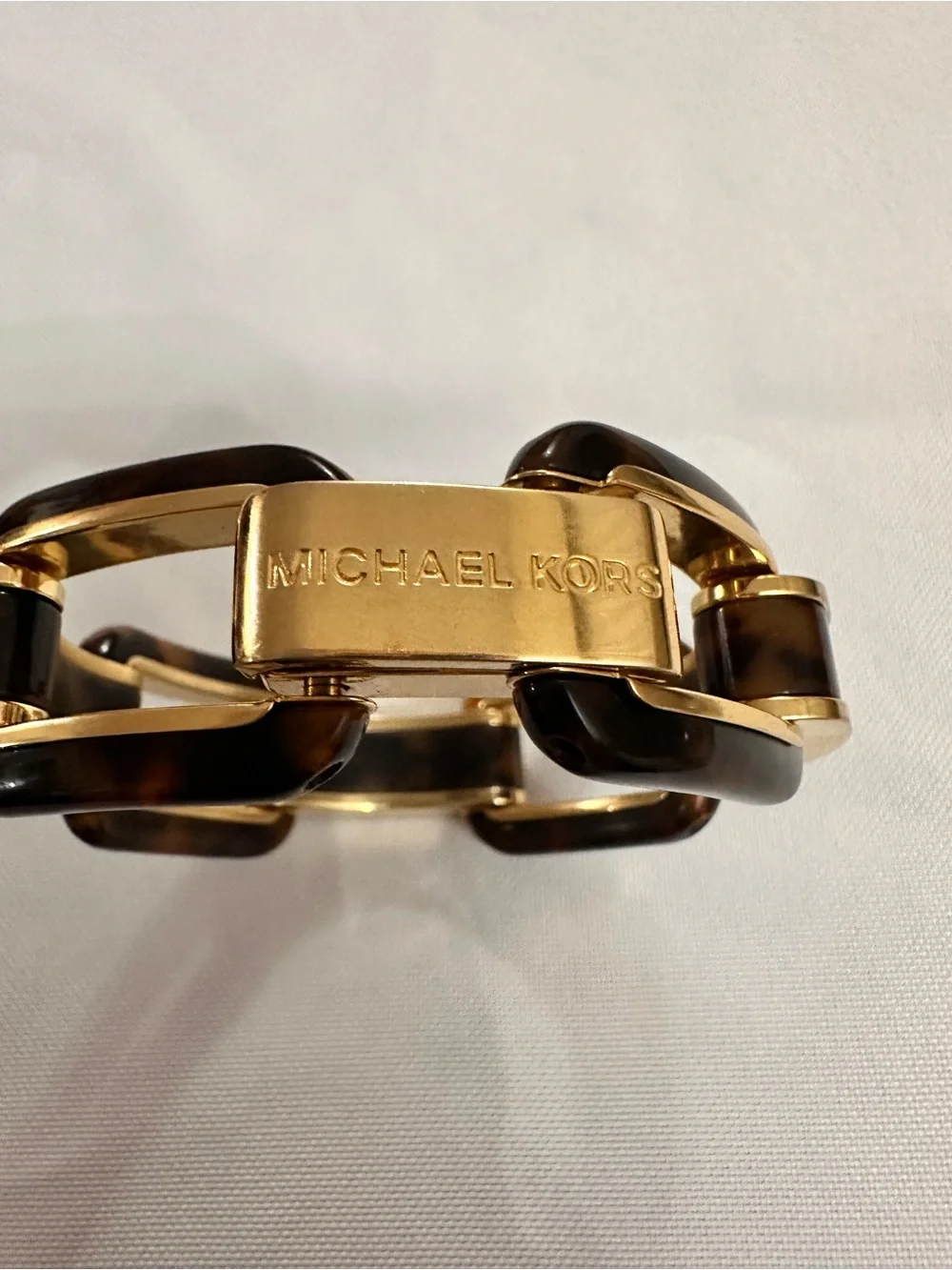 Michael Kors Gold and Tortoise Link Bracelet